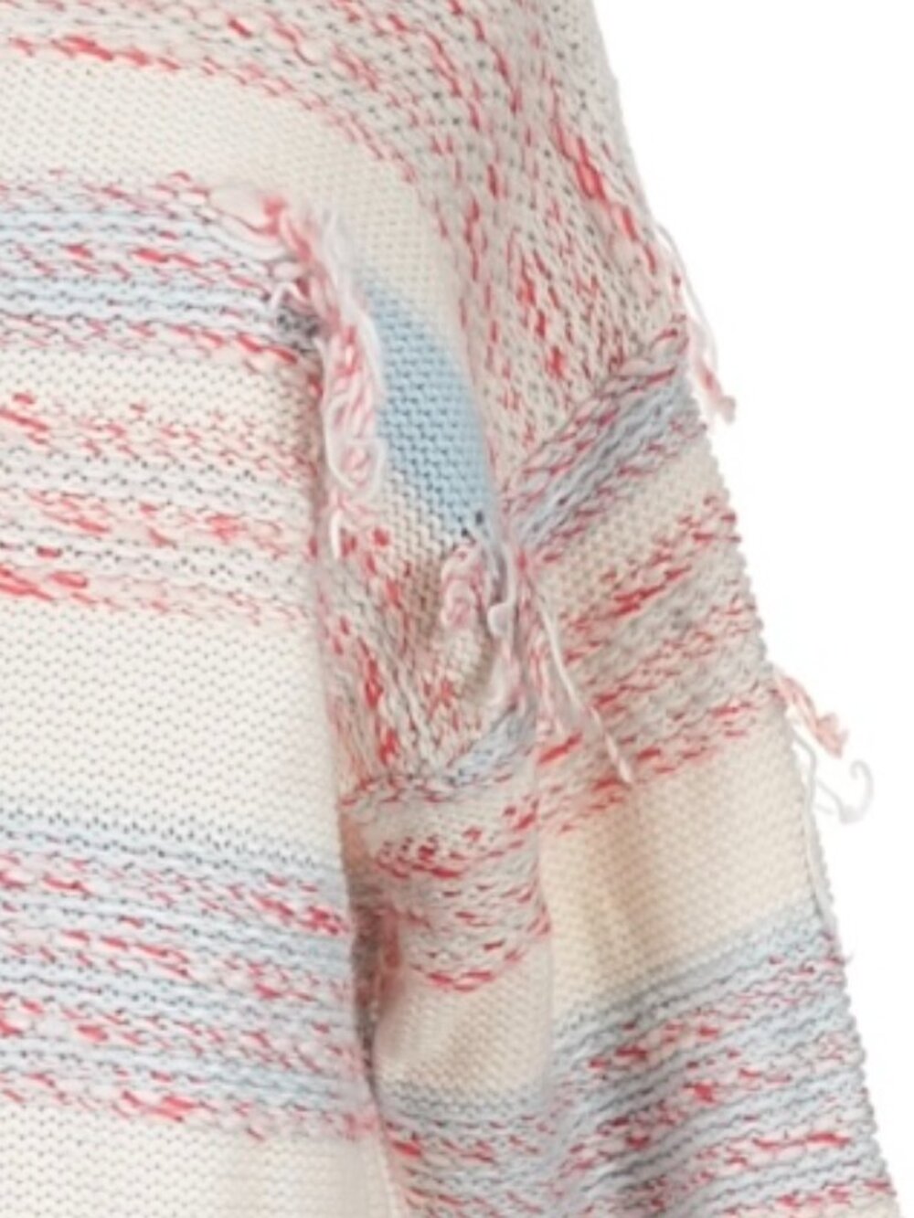NWT Lou & Grey Fringe Out Mock Neck Chunky Sweater Wool Cotton Alpaca Blend $79 - Picture 8 of 9